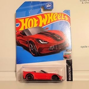 Hotwheels corvette c7 z06 convertible unopened error missing front wheels